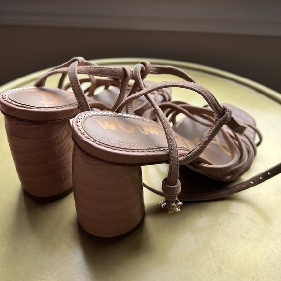 Sam Edelman Pink Strappy Heels - Picture 3 of 8